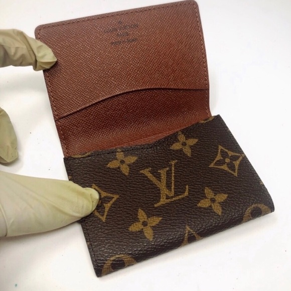 monogram lv card holder